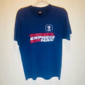 Vintage United States Postal Service T Shirt Single Stitch Bald Eagle Size L